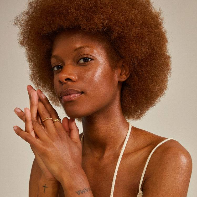 Pilgrim SUN Recycelte Ringe, 2-in-1-Set, Vergoldet