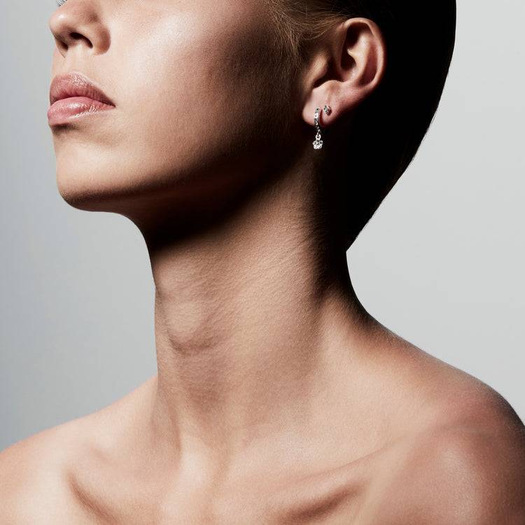 Pilgrim SYLVIA Kristallohrringe, Versilbert