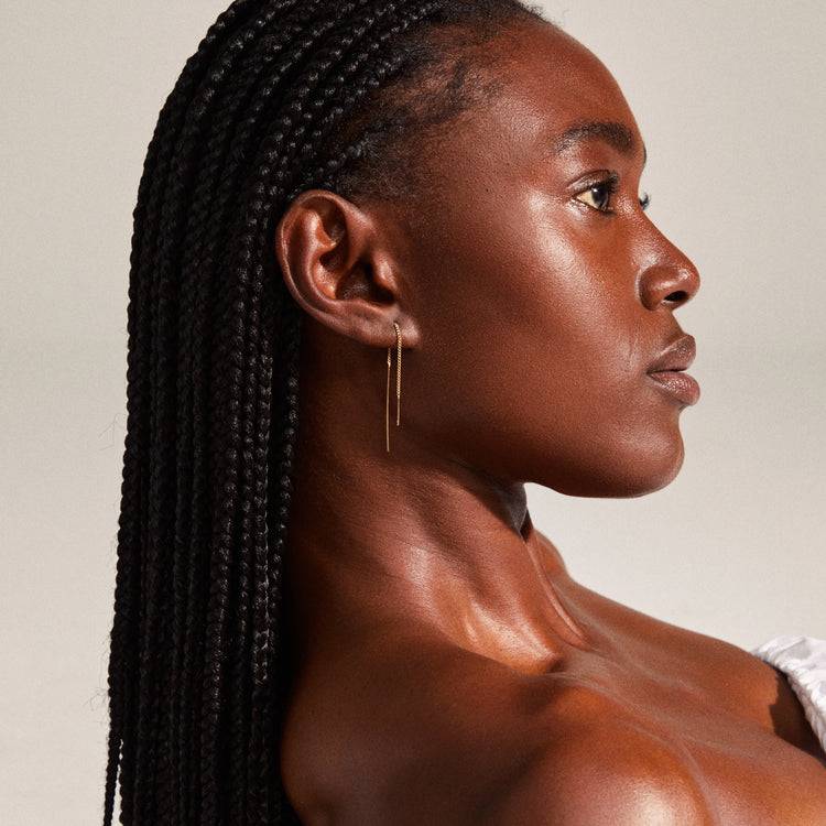 Pilgrim TAHOE Recycelte Kettenohrringe, Vergoldet