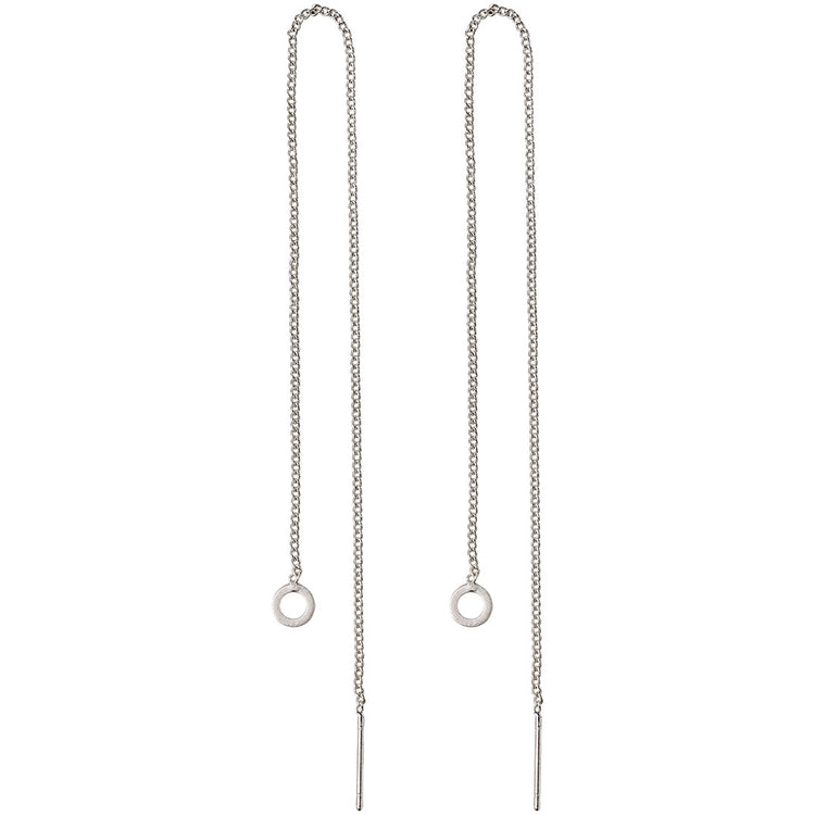 Pilgrim TAHOE recycelte Kettenohrringe, versilbert