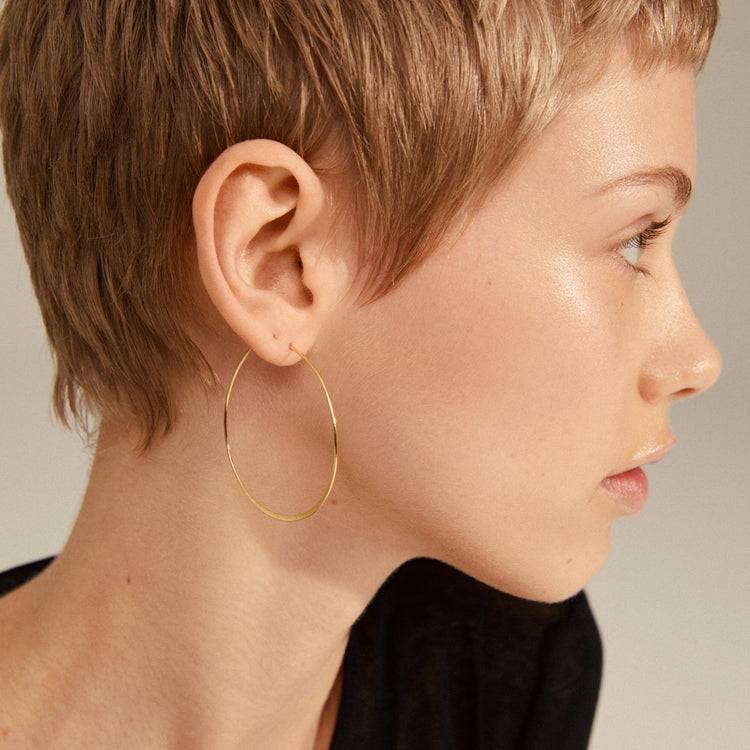 Pilgrim TILLY Große Recycelte Creolen, Vergoldet