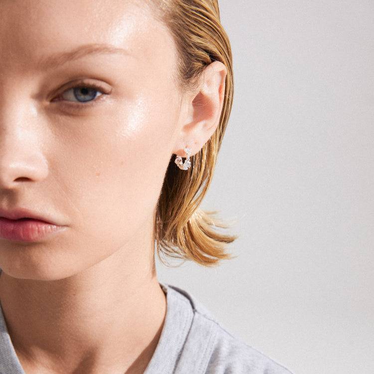 Pilgrim TRUST Recycelte Creolen Versilbert