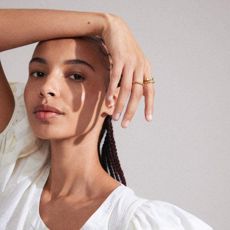 Pilgrim TRUST Recycelte Ringe 3-in-1-Set Vergoldet