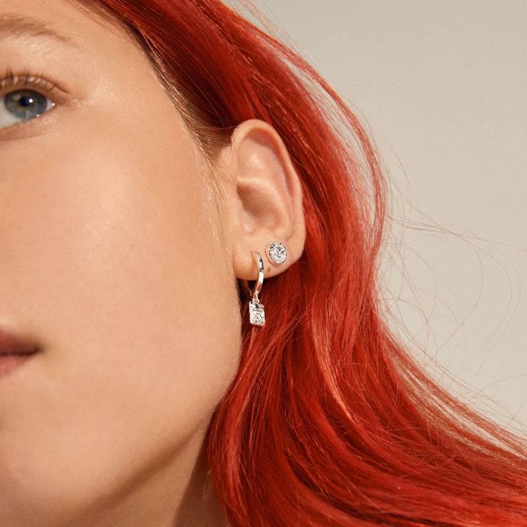 Pilgrim VALKYRIA 2-in-1 Ohrring-Set, Versilbert