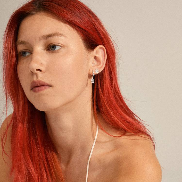 Pilgrim VALKYRIA 2-in-1 Ohrring-Set, Versilbert