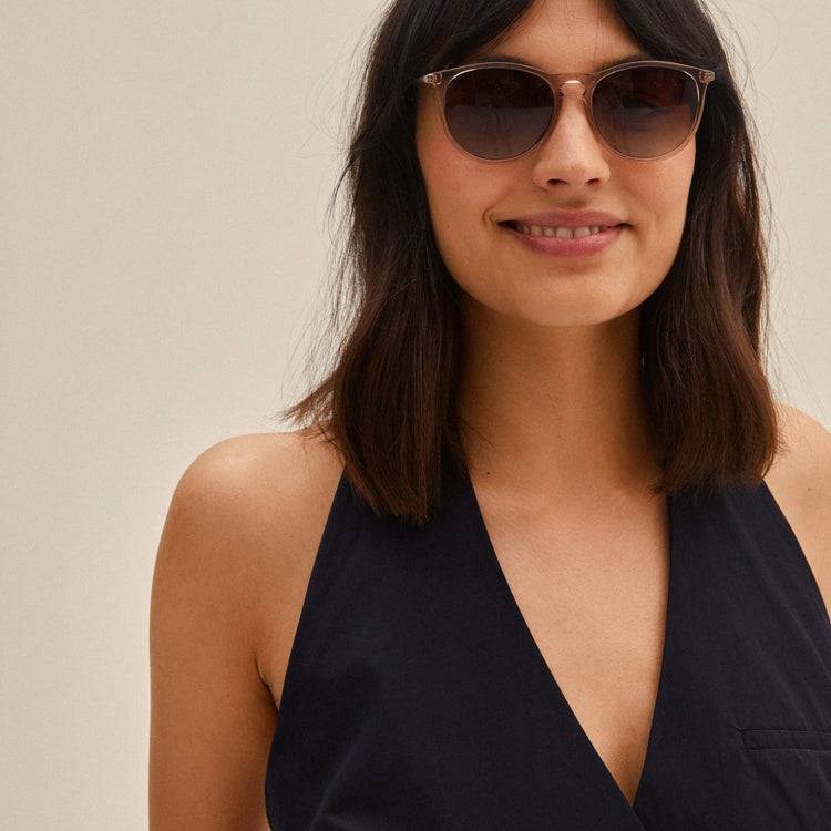 Pilgrim VANILLE Sonnenbrille Hellbraun/Gold