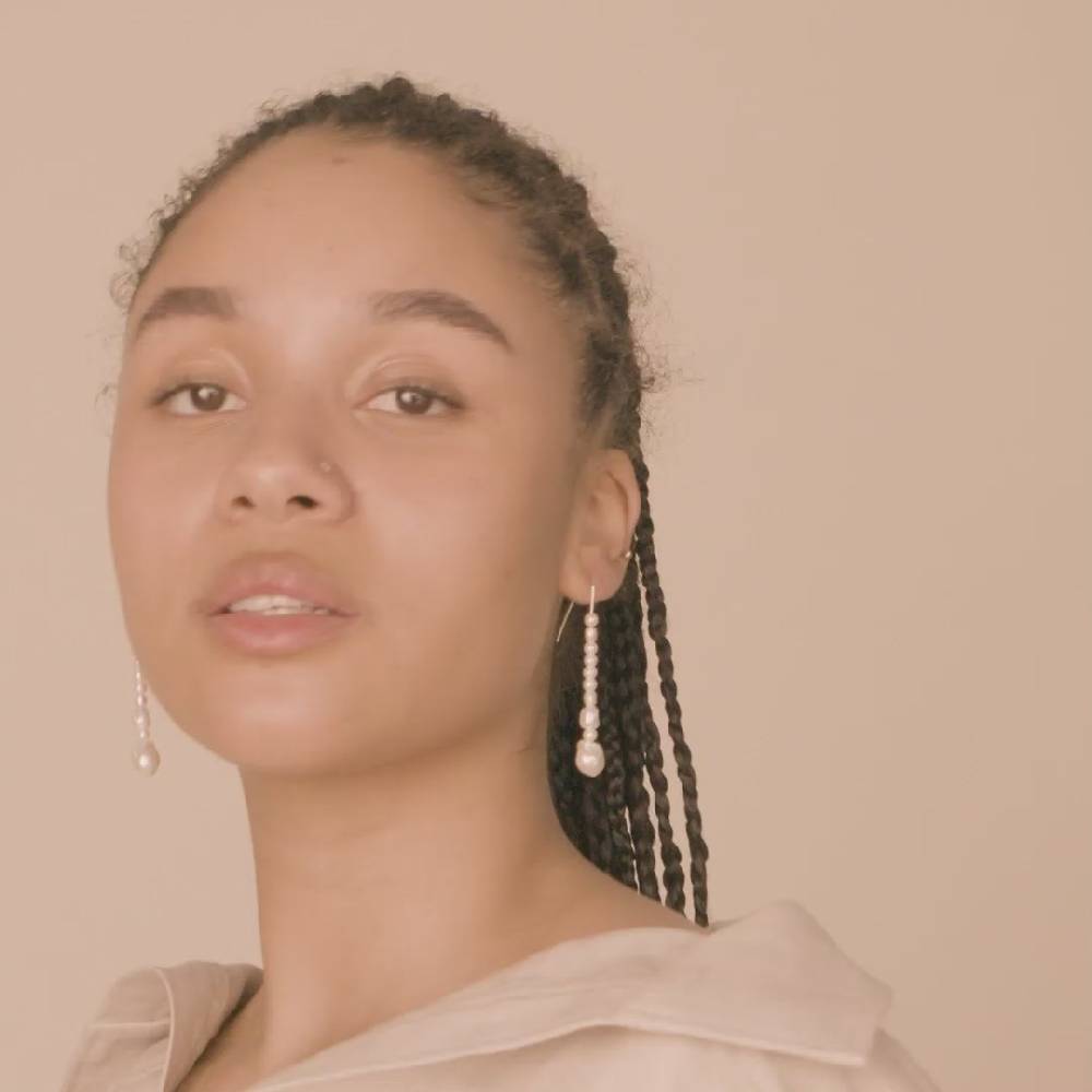 Pilgrim WILLPOWER Perlenohrringe, Versilbert