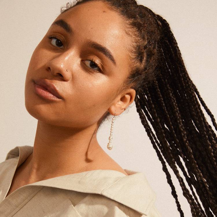 Pilgrim WILLPOWER Perlenohrringe, Versilbert