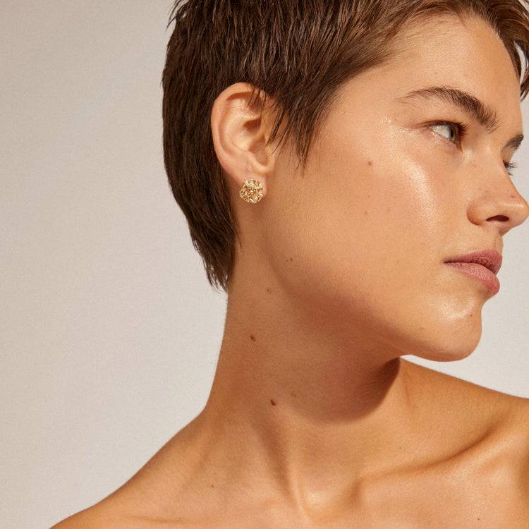 Pilgrim WILLPOWER Recycelte Ohrringe, Vergoldet