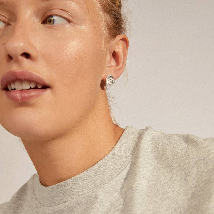 Pilgrim WILLPOWER Recycelte Ohrringe, Versilbert