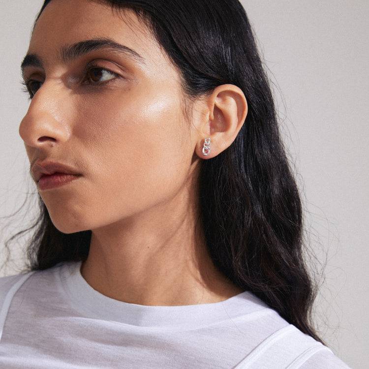 Pilgrim WRENLEY Recycelte Ohrringe Versilbert