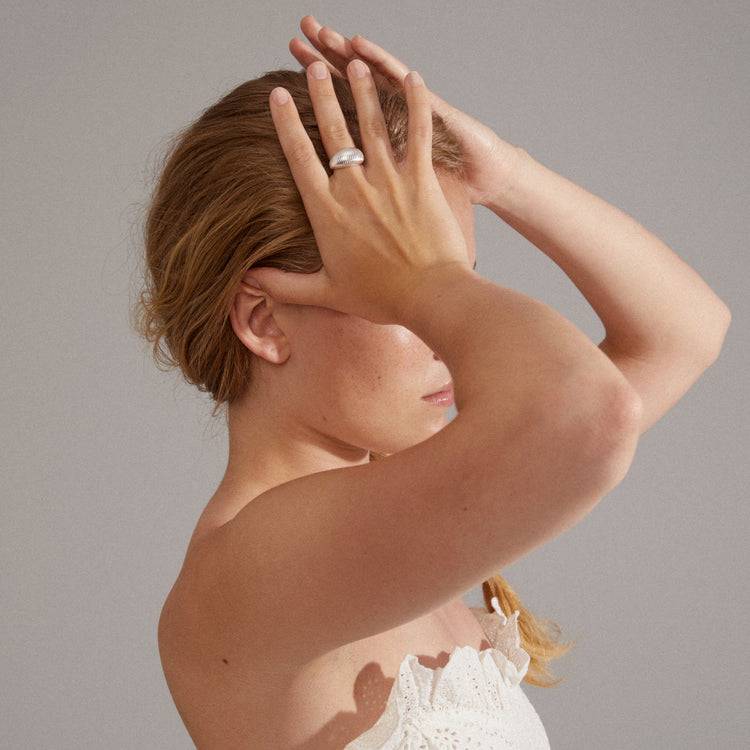 Pilgrim XENA Recycelter Ring, Versilbert