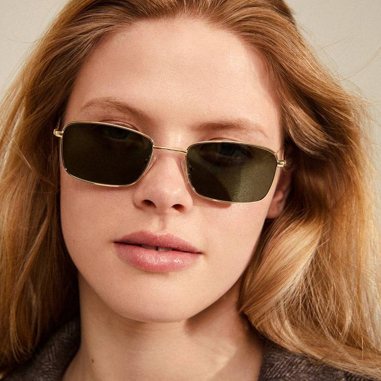 Pilgrim YEIDER Sonnenbrille Grün/Gold