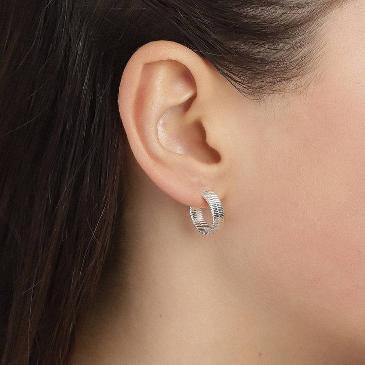 Pilgrim YGGDRASIL Recycelte Ohrringe, Versilbert