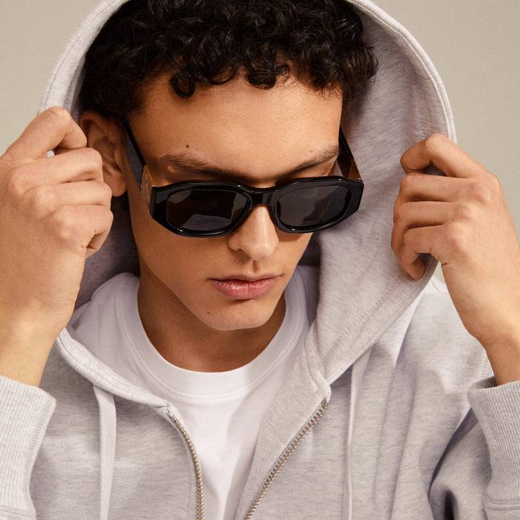 Pilgrim ZAYN Recycelte Sonnenbrille Schwarz/Gold