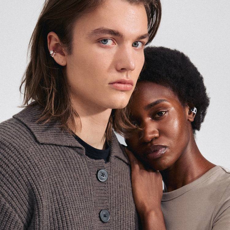 Pilgrim ZENA Recycelter Ear Cuff Versilbert