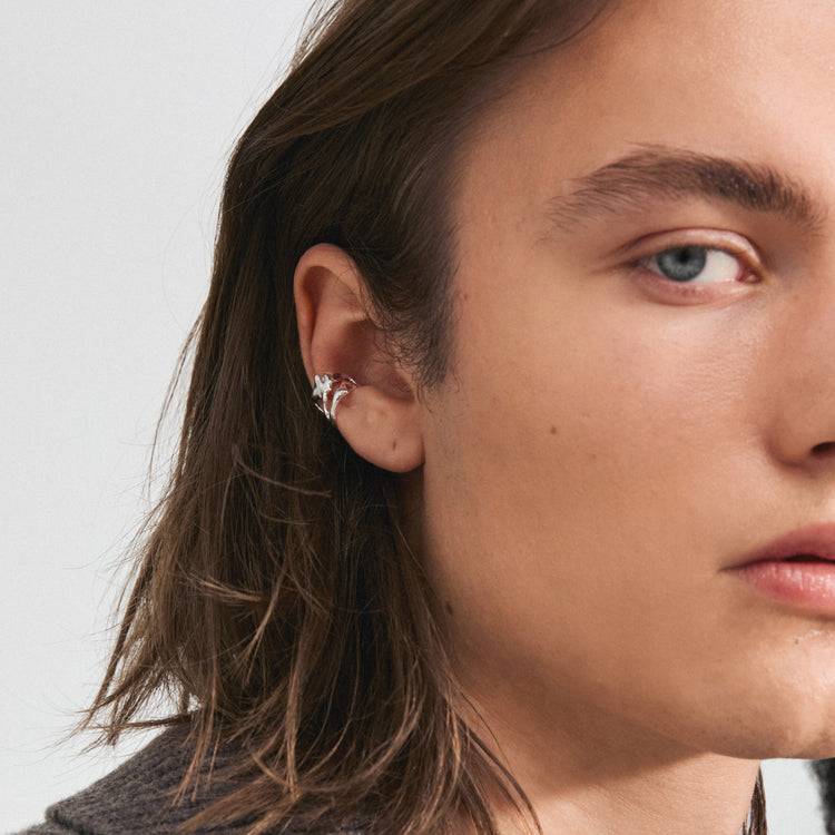 Pilgrim ZENA Recycelter Ear Cuff Versilbert