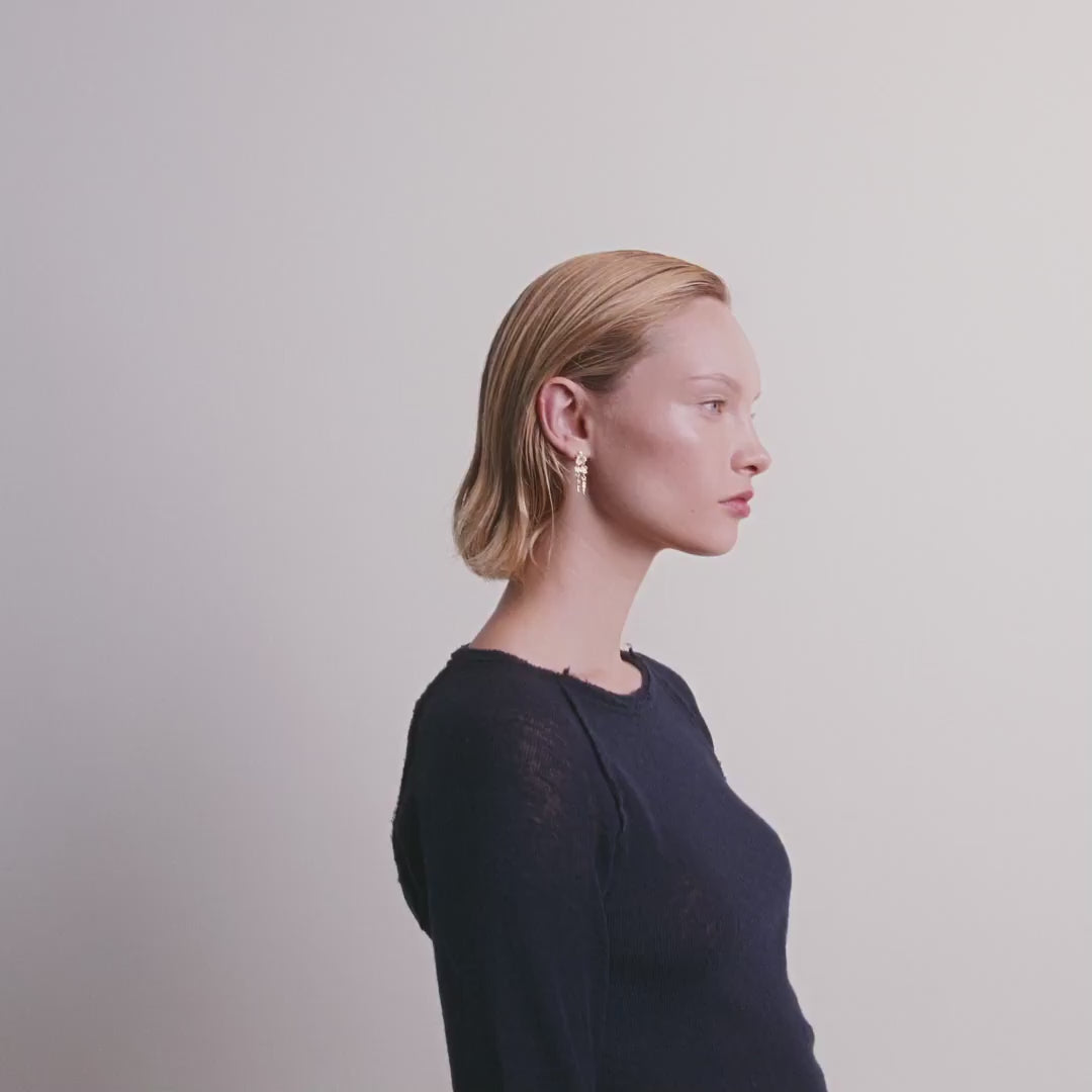 Pilgrim ZHURI Recycelte Ohrringe Vergoldet