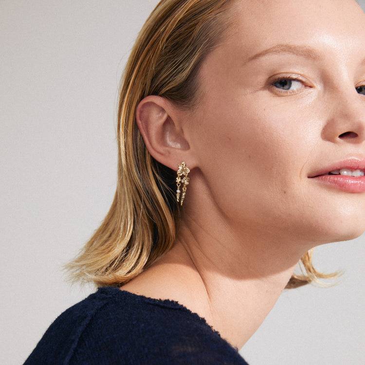 Pilgrim ZHURI Recycelte Ohrringe Vergoldet