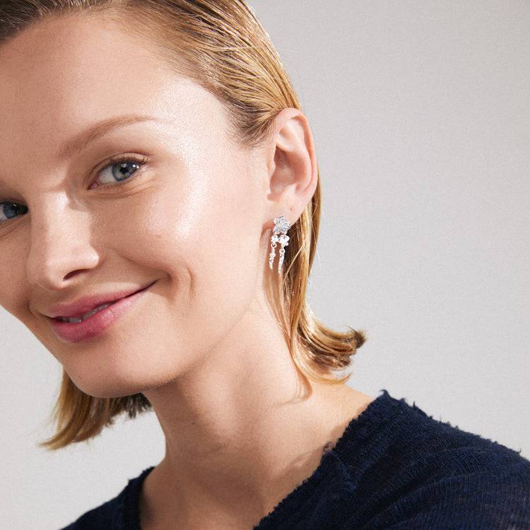 Pilgrim ZHURI Recycelte Ohrringe Versilbert