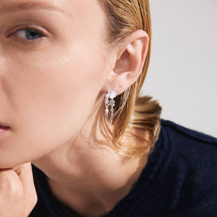 Pilgrim ZHURI Recycelte Ohrringe Versilbert