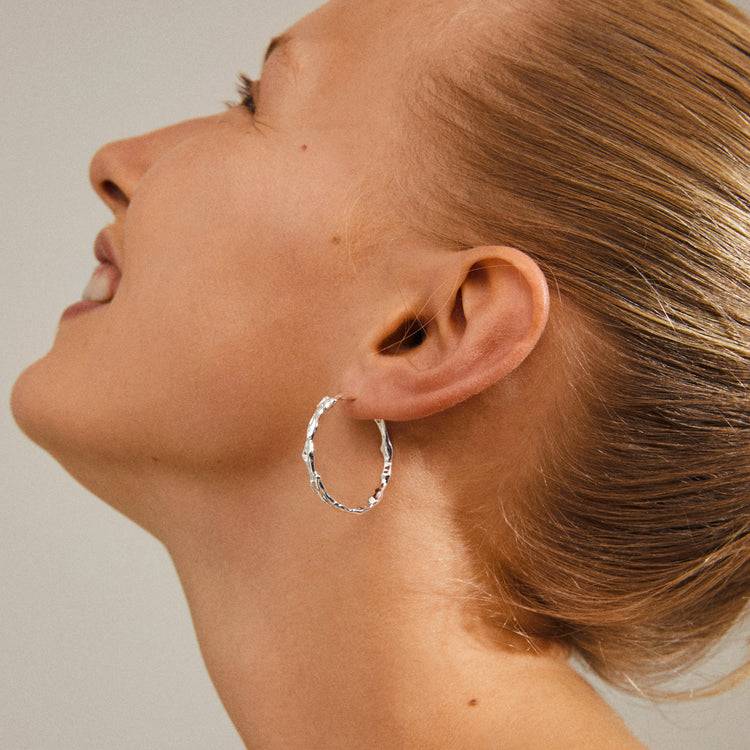 Pilgrim ZION Organische Hoops Versilbert