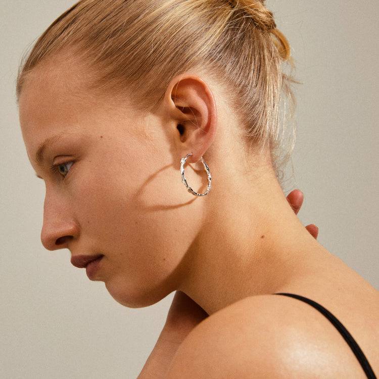 Pilgrim ZION Organische Hoops Versilbert