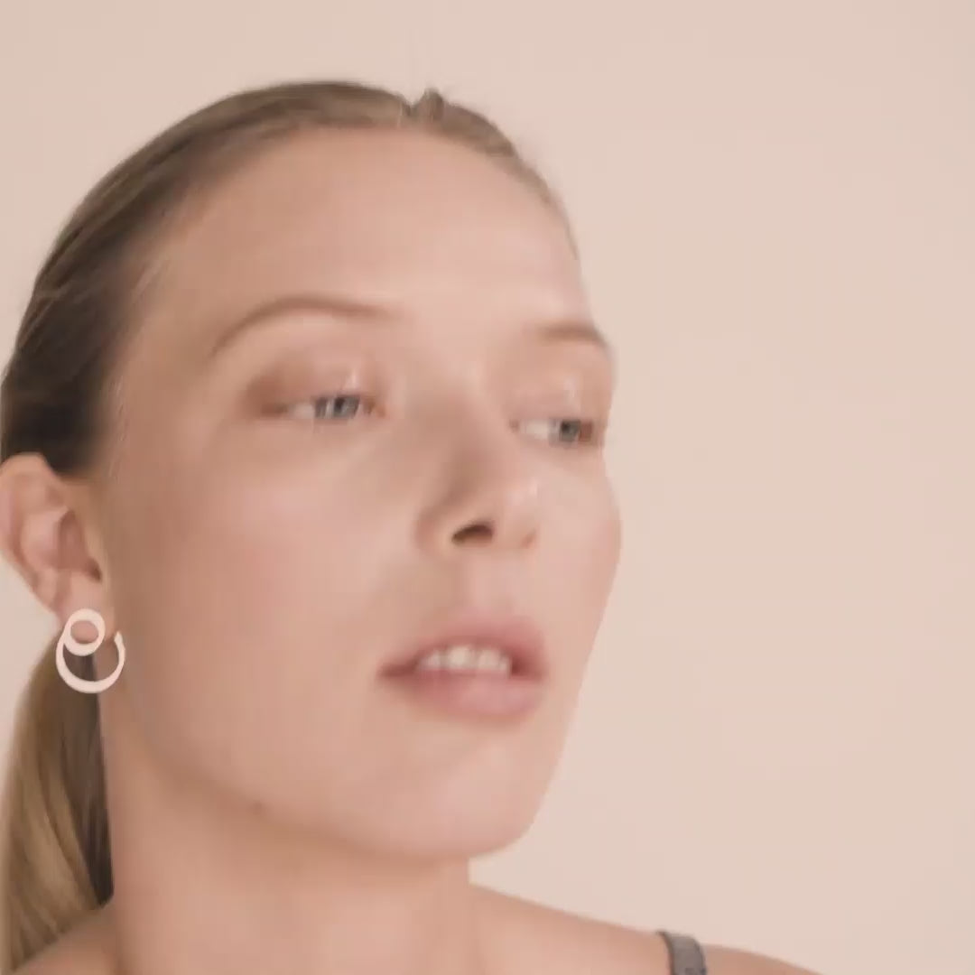 Pilgrim ZOOEY Recycelte 2-in-1 Ohrringe, Versilbert