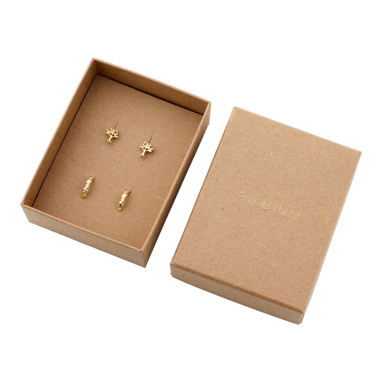 Pilgrim PIPER Recyceltes Geschenkset, 2-in-1-Set, Vergoldet