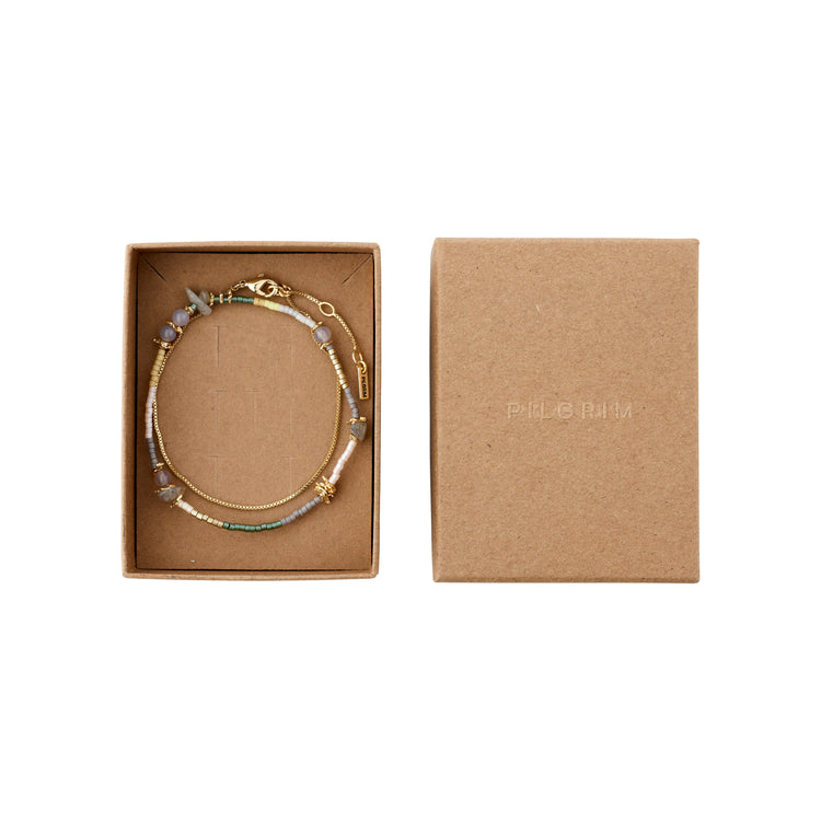 Pilgrim PIXIE Geschenkset, Armband 2-in-1-Set, vergoldet