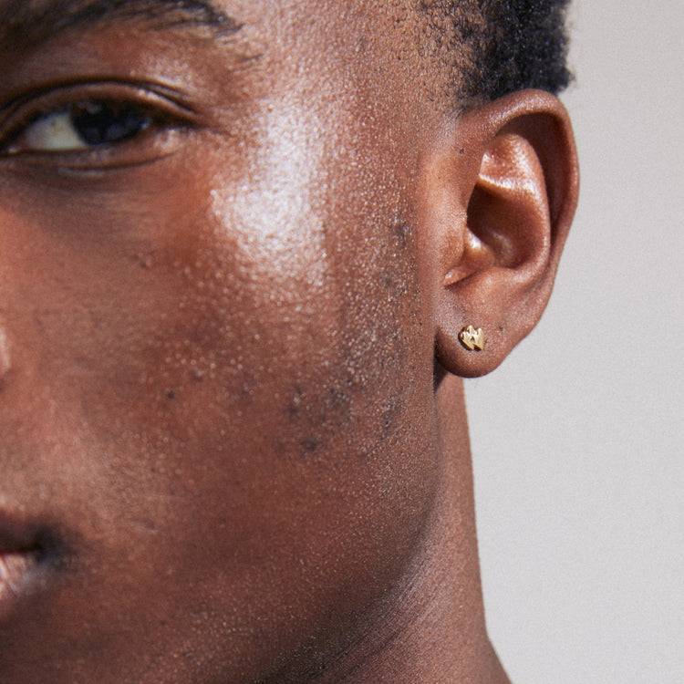 Pilgrim PRISKA Recycelter, Einzelner Ohrring Vergoldet