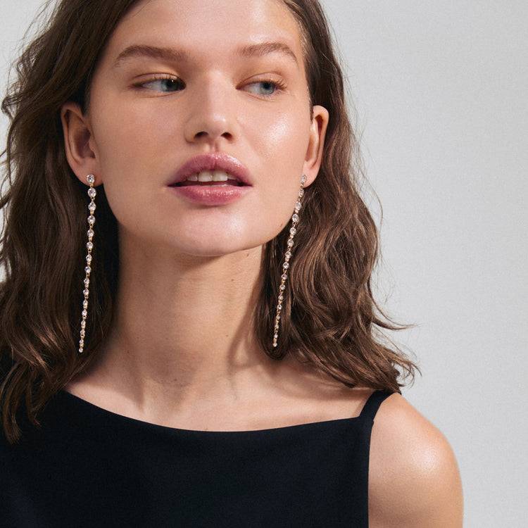 Pilgrim REAGAN Recycelte Kristallohrringe Vergoldet