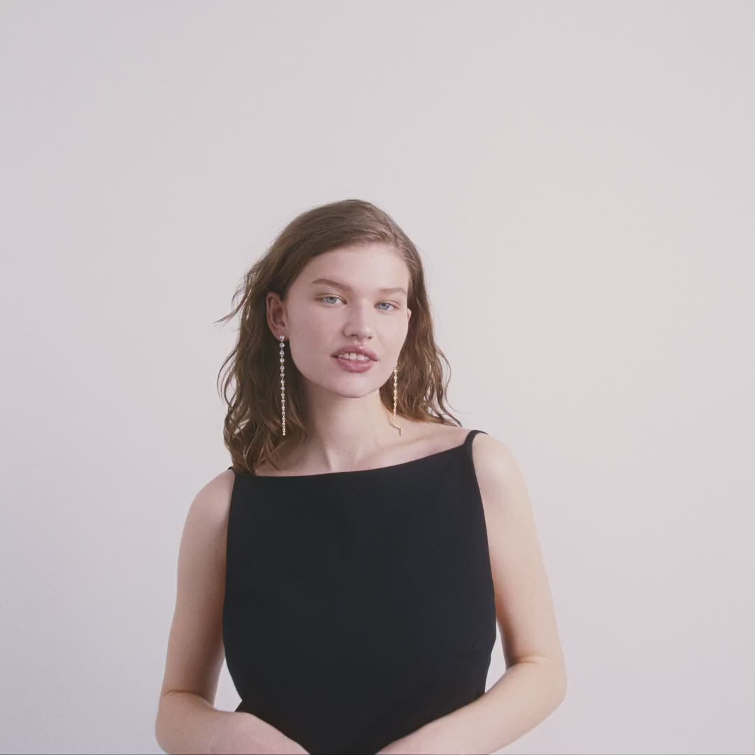 Pilgrim REAGAN Recycelte Kristallohrringe Vergoldet