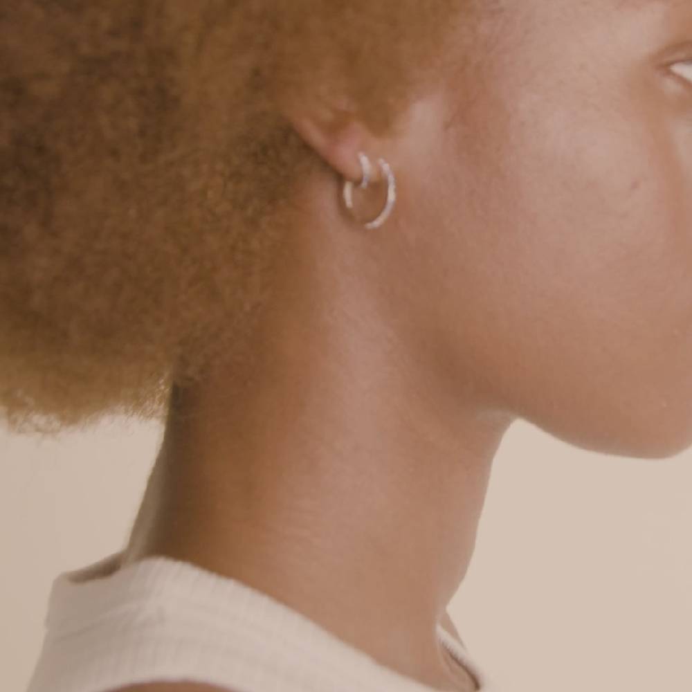 Pilgrim REIGN Recycelte Hoops, 2-in-1-Set, Versilbert