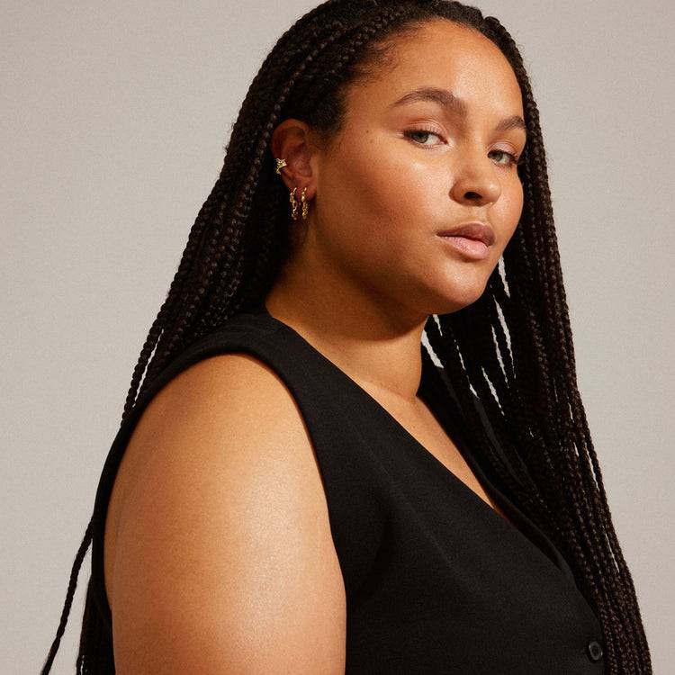 Pilgrim RHYTHM Recycelte Creolen Und Cuff-Ohrringe Vergoldet