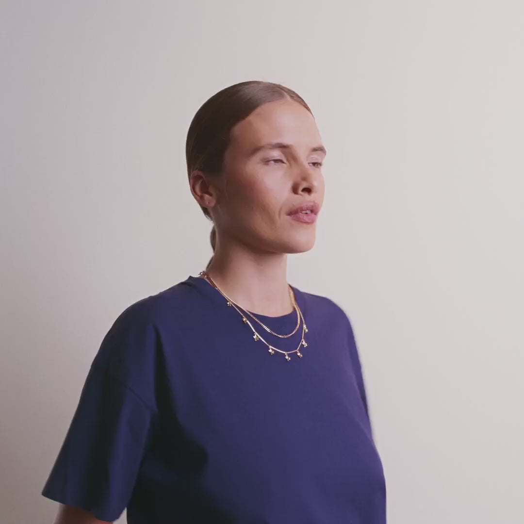 Pilgrim RIKO Recycelte Halsketten, 2-in-1-Set, Vergoldet