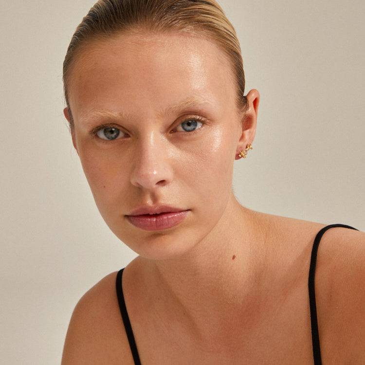 Pilgrim RIKO Recycelte Ohrringe, 2-in-1-Set, Vergoldet