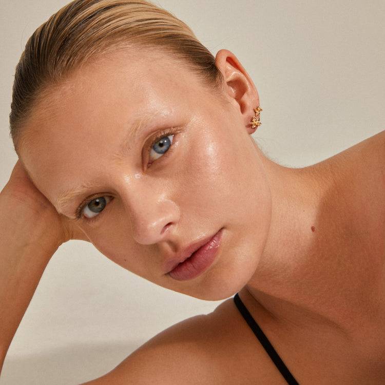 Pilgrim RIKO Recycelte Ohrringe, 2-in-1-Set, Vergoldet