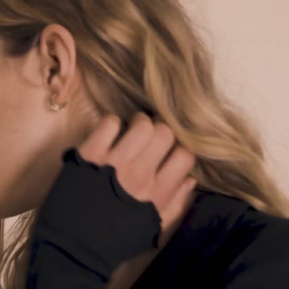 Pilgrim ROBERTA Recycelte Kristall-Halbcreolen, Vergoldet