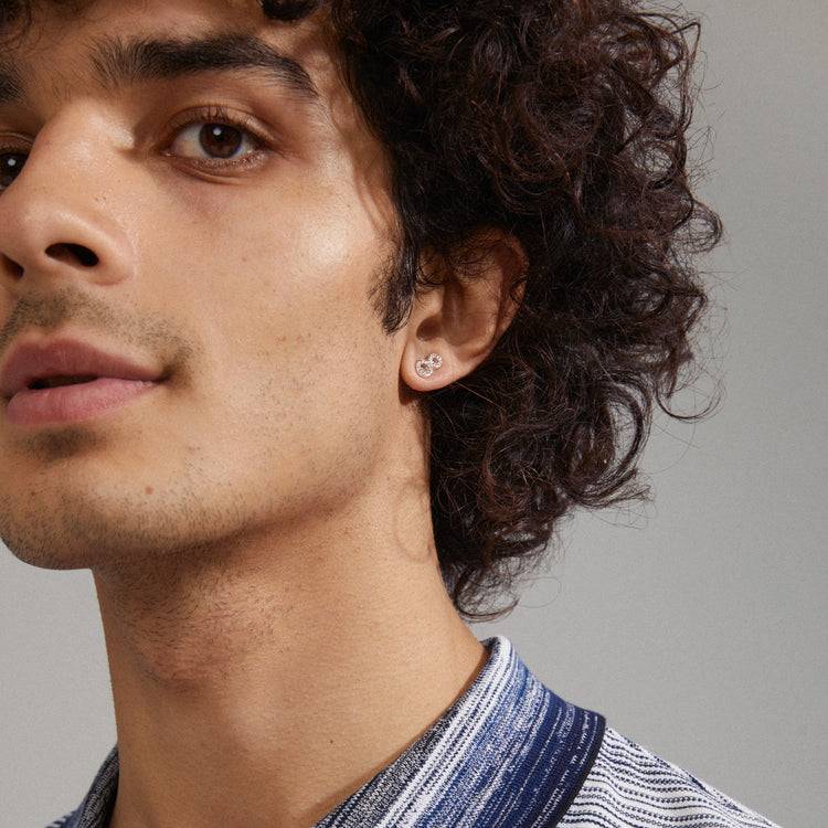 Pilgrim ROGUE Recycelte Kristallohrringe, Versilbert