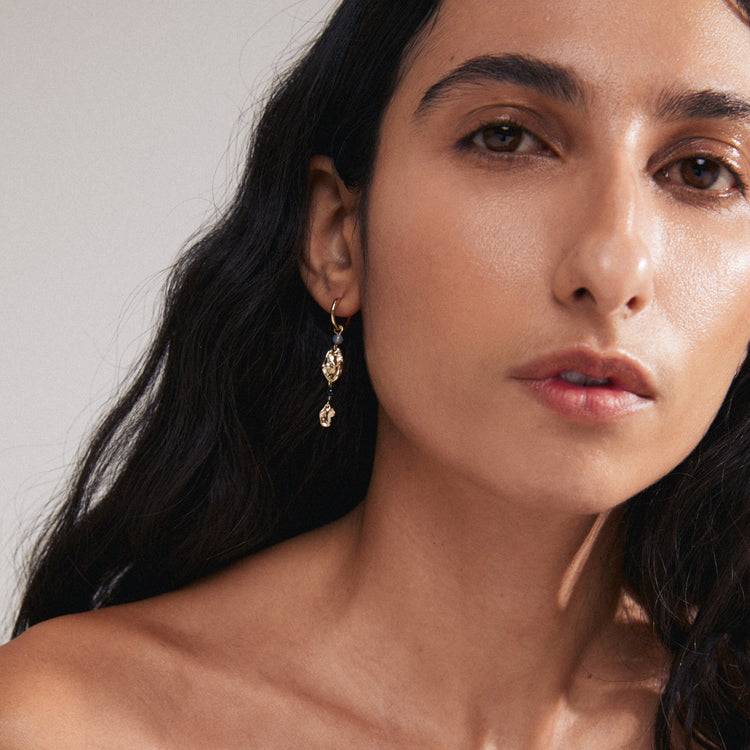 Pilgrim SARRA Recycelter, Einzelner Ohrring Vergoldet