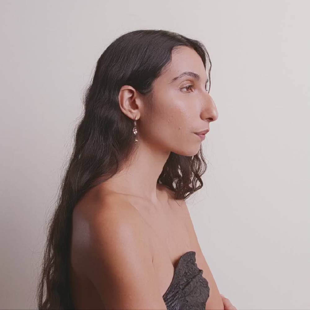 Pilgrim SARRA Recycelter, Einzelner Ohrring Vergoldet