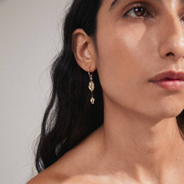 Pilgrim SARRA Recycelter, Einzelner Ohrring Vergoldet