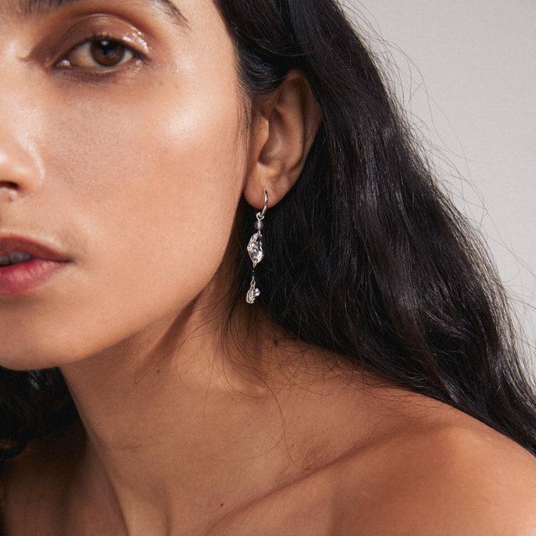 Pilgrim SARRA Recycelter, Einzelner Ohrring Versilbert