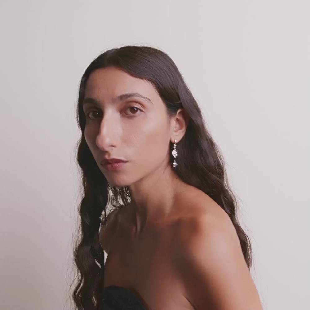 Pilgrim SARRA Recycelter, Einzelner Ohrring Versilbert