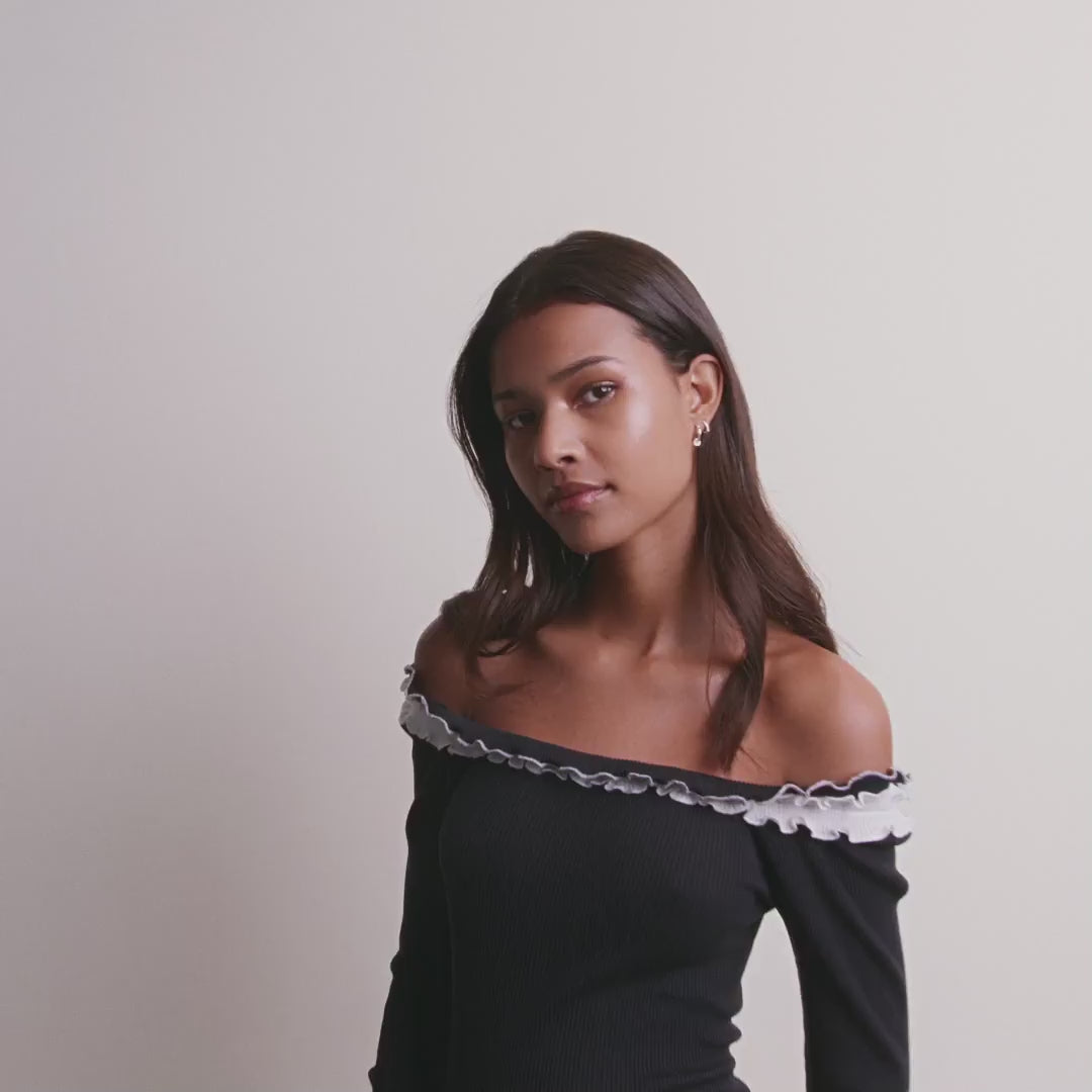 Pilgrim SCOTTIE Recycelte Ohrringe 2-in-1-Set Versilbert