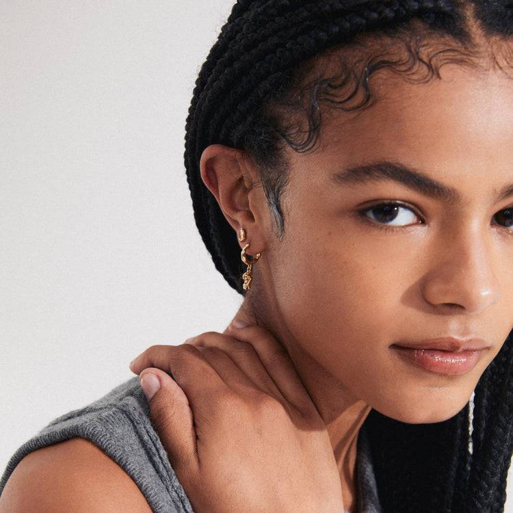 Pilgrim SEA Recycelte Ohrringe, 2-in-1 Set, Vergoldet