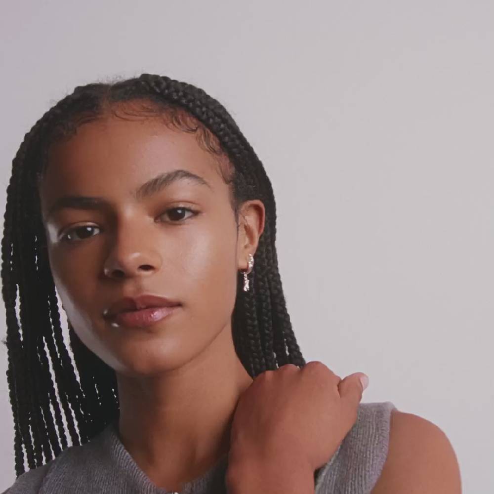 Pilgrim SEA Recycelte Ohrringe, 2-in-1 Set, Versilbert