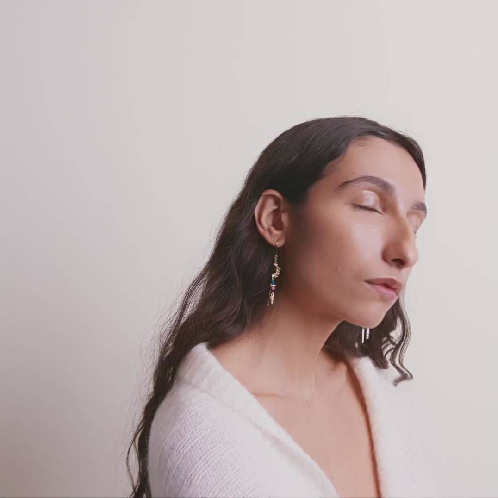 Pilgrim SELENE Recycelter, Einzelner Ohrring Vergoldet