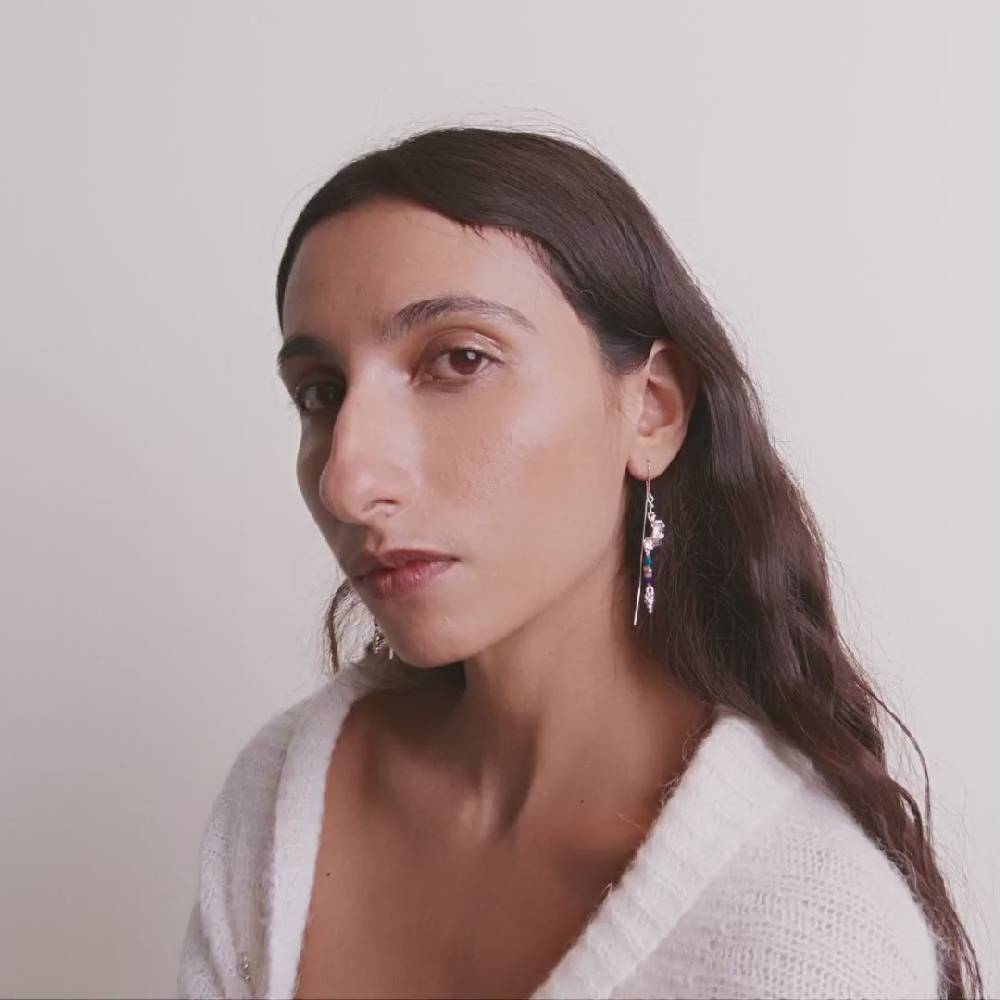 Pilgrim SELENE Recycelter, Einzelner Ohrring Versilbert